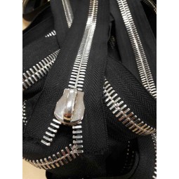 Блискавка метал TECHNO рулонний 14 мм ЧОРНИЙ / платина